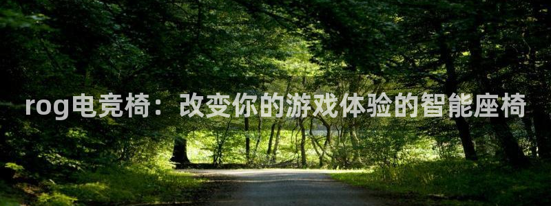 mk电子竞技：rog电竞椅：改变你的游戏体验的智能座椅
